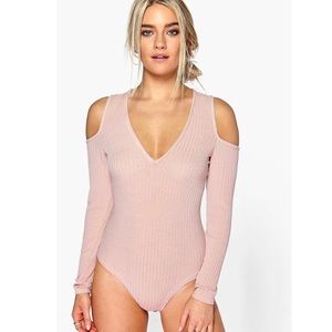 Molly Long Sleeve Cold Shoulder Bodysuit